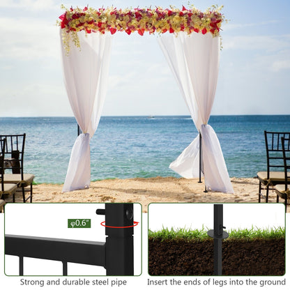 81 x 20 Inch Metal Garden Arch for Various Climbing Plant, Black Outdoor Decor   at Gallery Canada