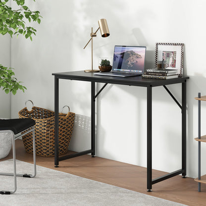 L Shaped Computer Desk and Writing Workstation for Home and Office, Black Writing Desks   at Gallery Canada