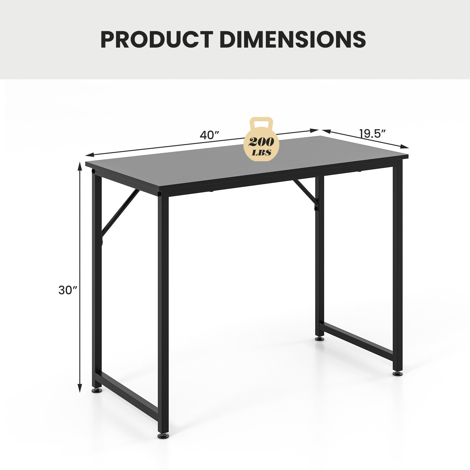 L Shaped Computer Desk and Writing Workstation for Home and Office, Black Writing Desks   at Gallery Canada