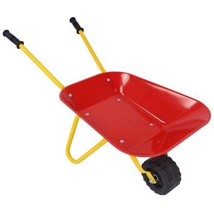 Outdoor Garden Backyard Play Toy Kids Metal Wheelbarrow, Red Sandboxes   at Gallery Canada