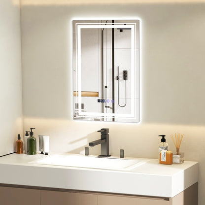 Defogging LED Bathroom Mirror with Memory Function and Anti-Fog-S Wall Mirrors   at Gallery Canada