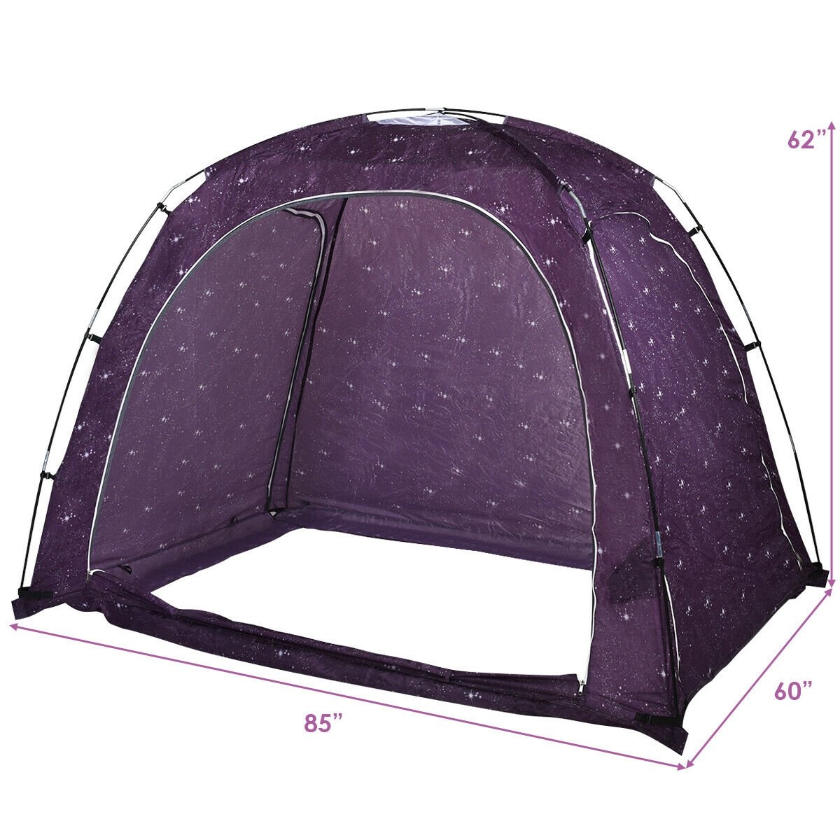 Portable Indoor Privacy Play Tent with Carry Bag for Kids and Adult, Purple - Gallery Canada