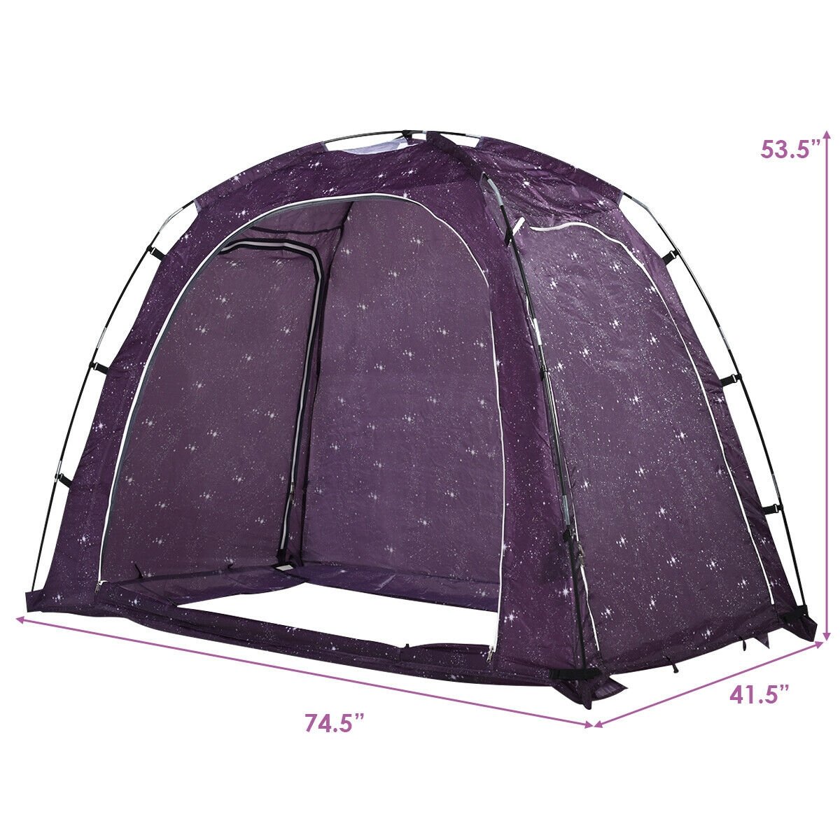 Bed Tent Indoor Privacy Play Tent on Bed with Carry Bag, Purple - Gallery Canada