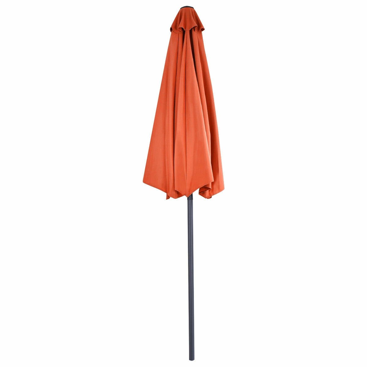 9Ft Patio Bistro Half Round Umbrella , Orange Outdoor Umbrellas   at Gallery Canada