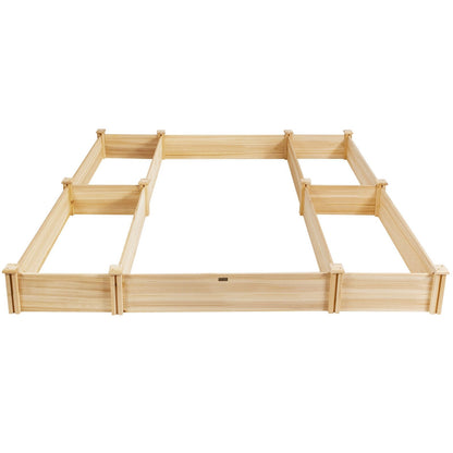 U-Shaped Wooden Garden Raised Bed for Backyard and Patio, Natural Raised Garden Beds   at Gallery Canada