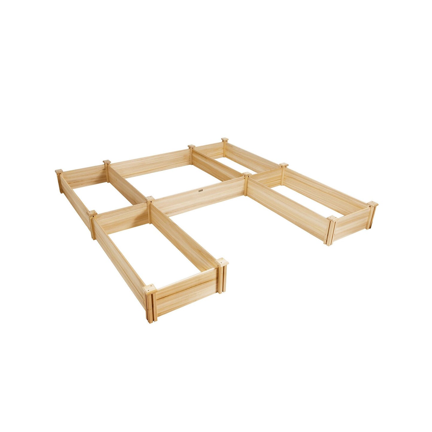 U-Shaped Wooden Garden Raised Bed for Backyard and Patio, Natural Raised Garden Beds   at Gallery Canada