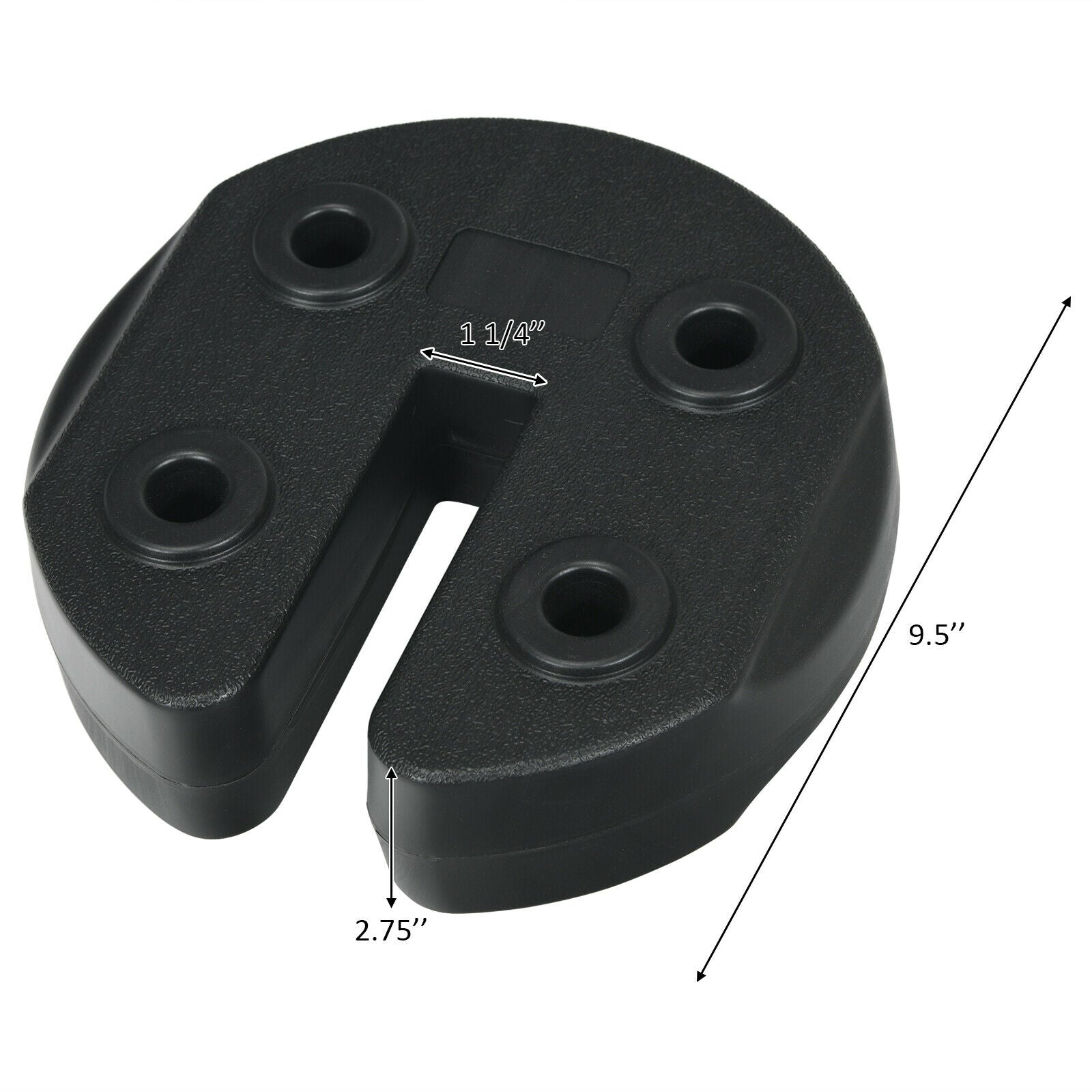 Set of 8 Canopy Weights 40lbs Weight Plate Kit with No-Pinch Design, Black Outdoor Umbrella Bases at Gallery Canada