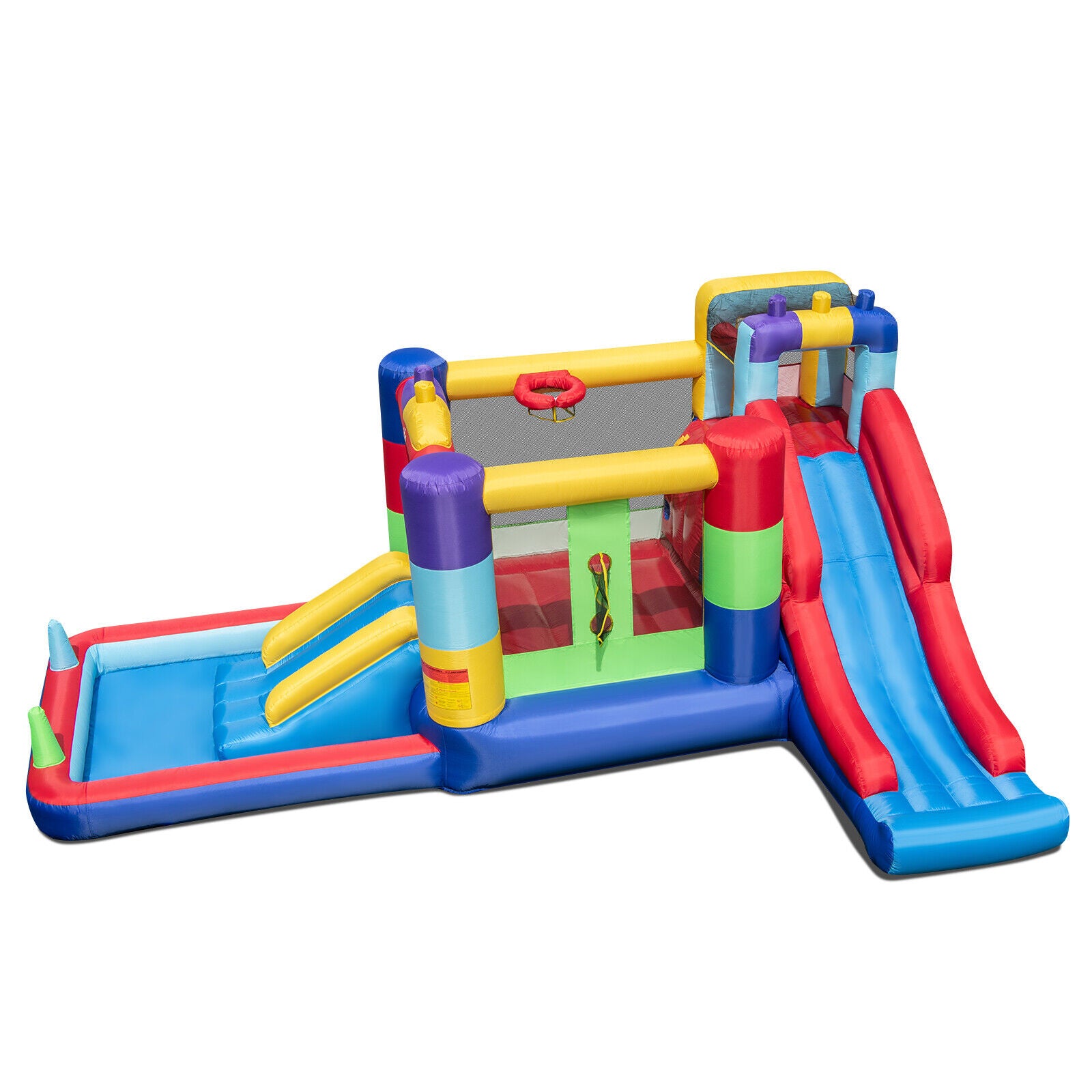 Inflatable Bounce House with 680W Blower and Ball Pit, Multicolor Bounce House at Gallery Canada