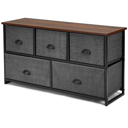 Wood Dresser Storage Unit Side Table Display Organizer, Gray Dressers & Chests   at Gallery Canada