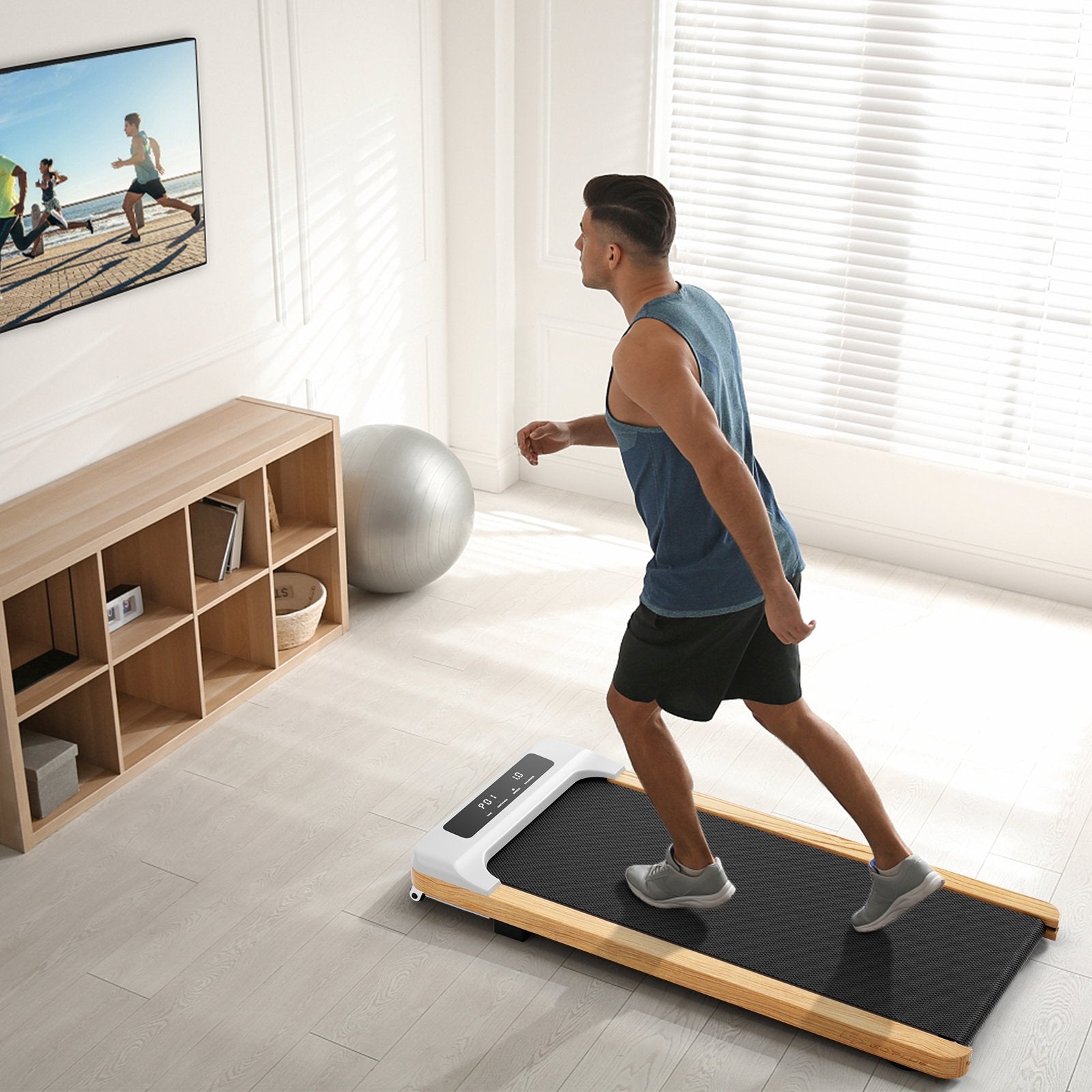 Under Desk Treadmill with Remote Control and LED Display for Home Office Treadmills   at Gallery Canada