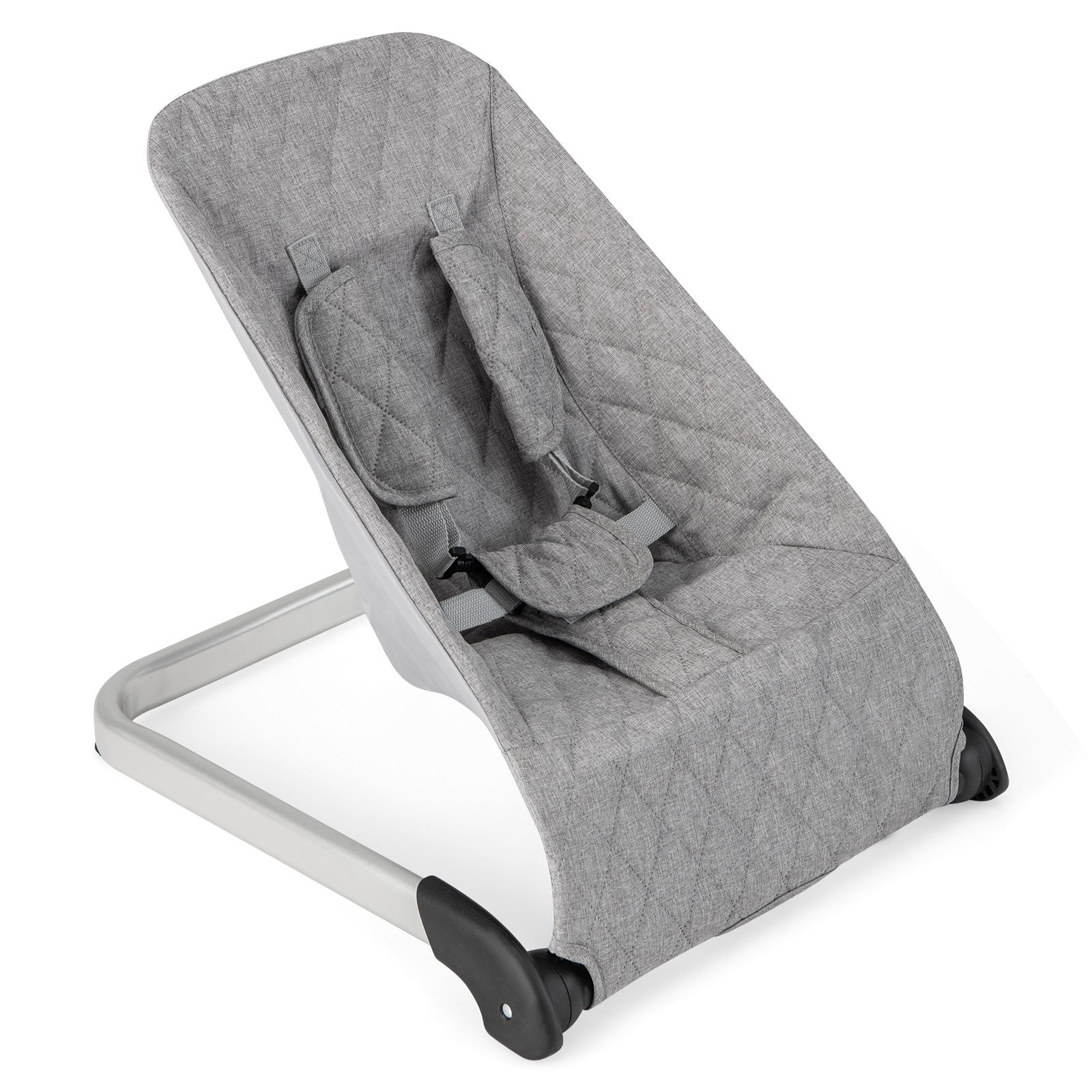 Baby Bouncer Seat with Aluminum and Metal Frame, Light Gray Baby Bouncer & Rocker   at Gallery Canada