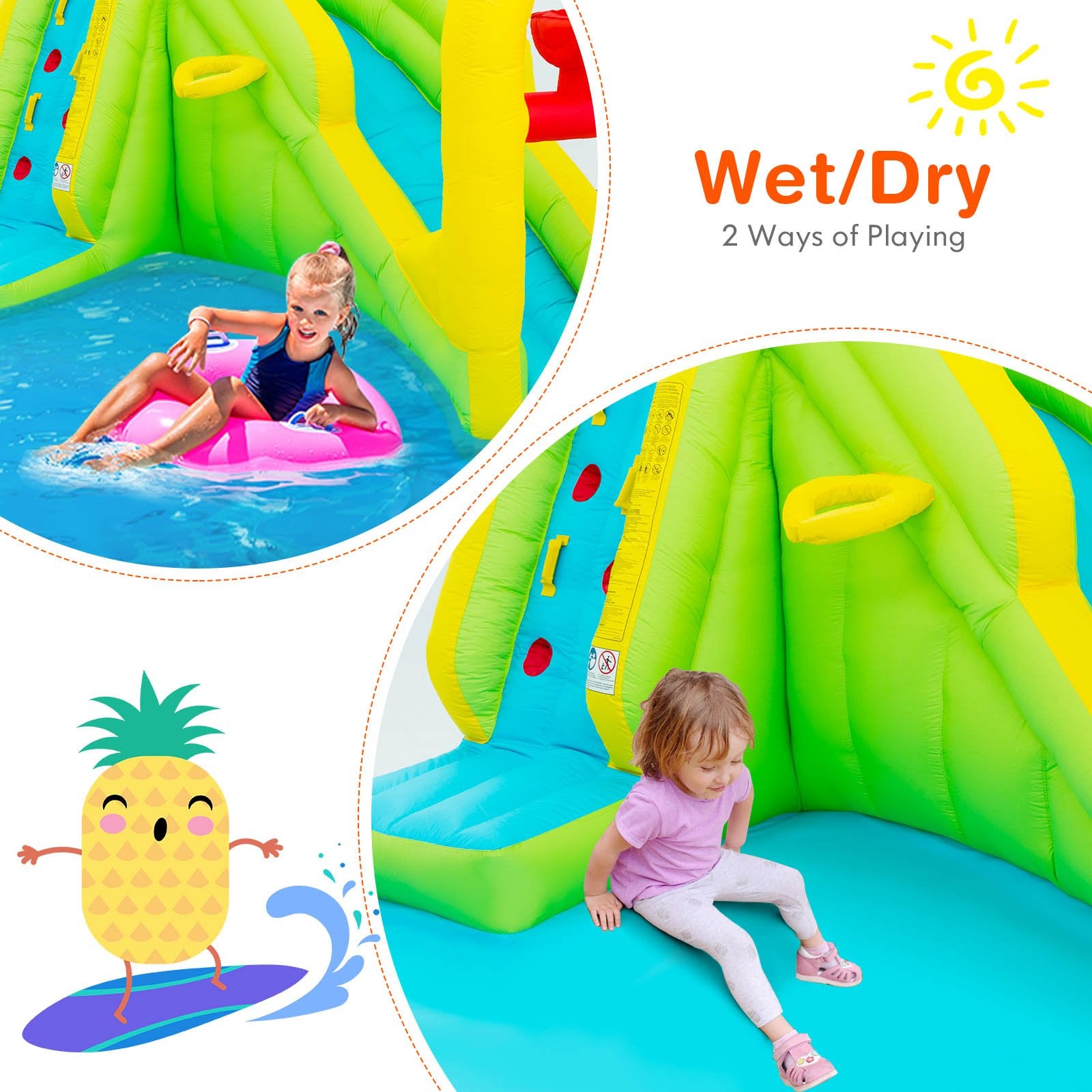 Outdoor Inflatable Water Bounce House with 480W Blower - Gallery Canada