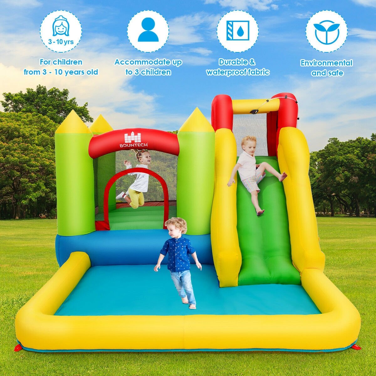 Inflatable Bounce House Water Slide Jump Bouncer without Blower Bounce House   at Gallery Canada