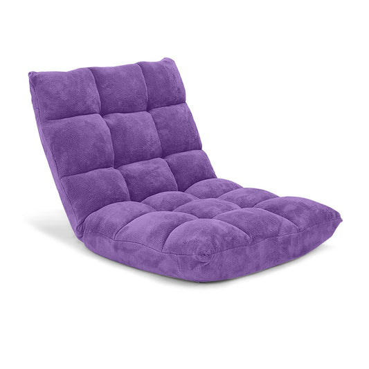 Adjustable 14-position Cushioned Floor Chair, Purple Floor Chairs   at Gallery Canada