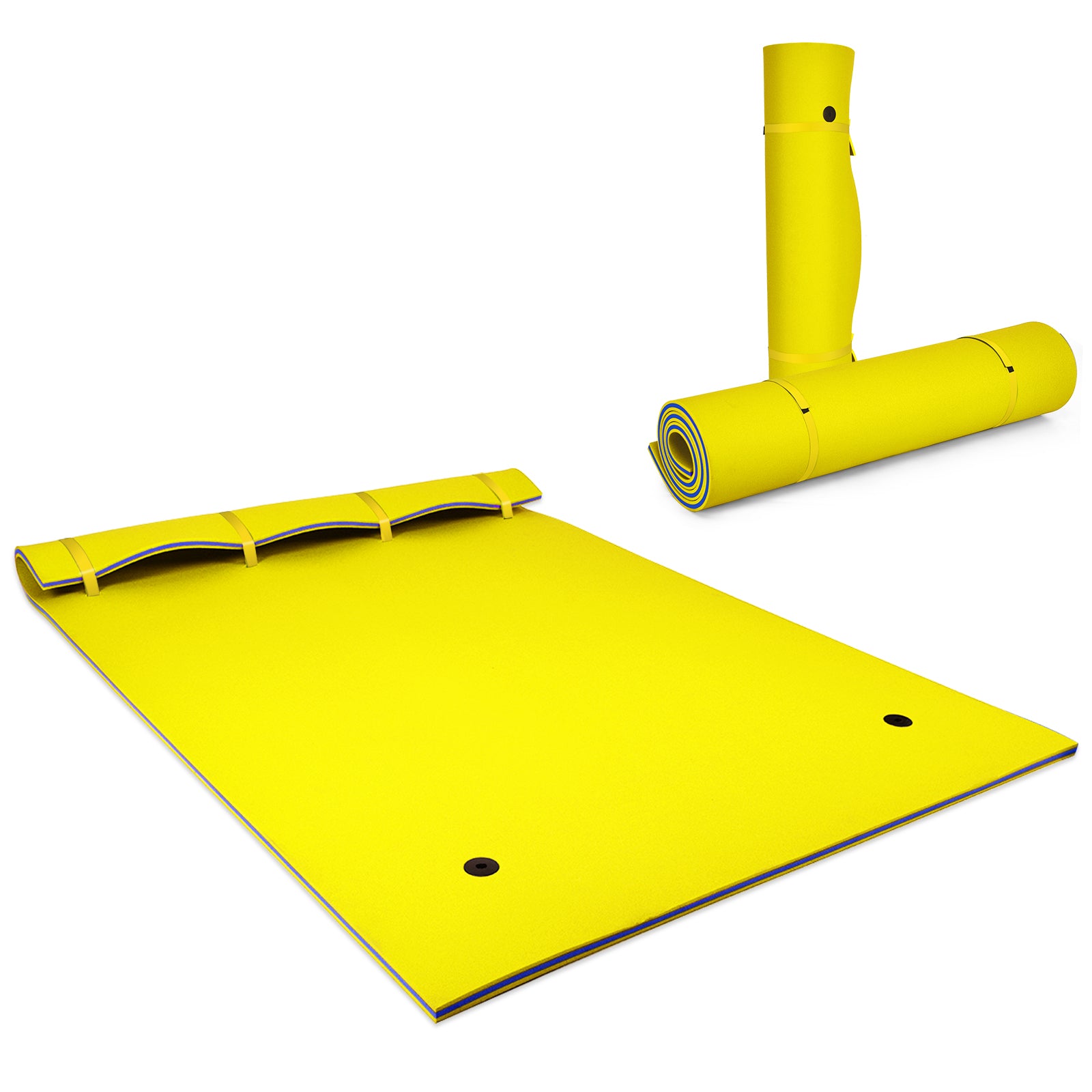 9' x 6' 3 Layer Floating Water Pad Foam Mat , Yellow Swimming at Gallery Canada