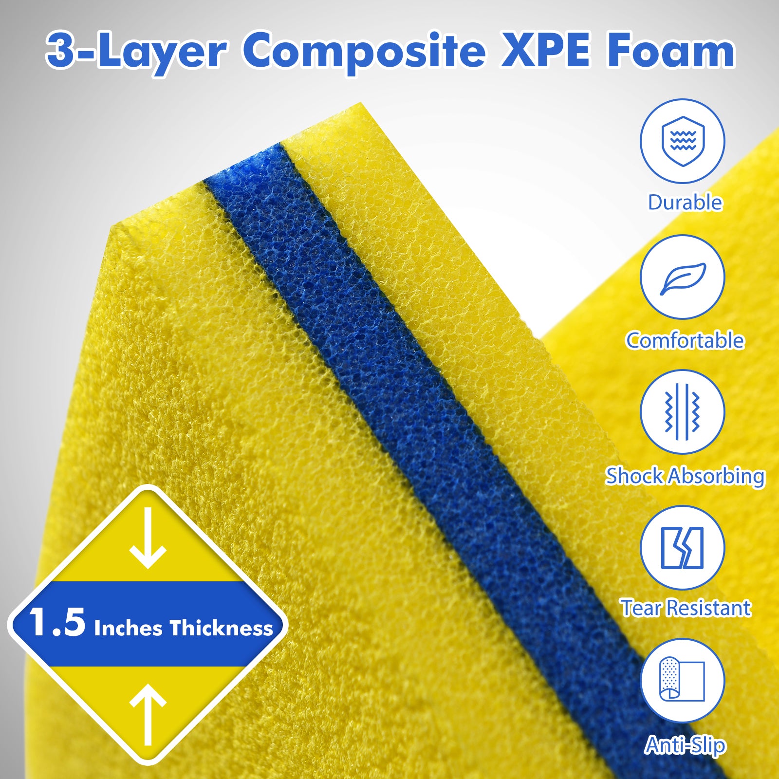 3 Layer Floating Water Pad Foam Mat, Yellow Swimming at Gallery Canada