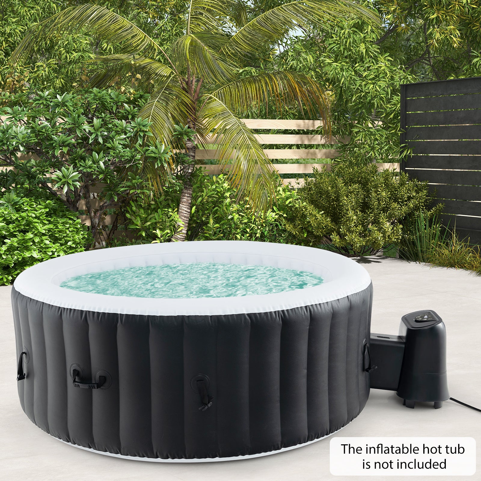 1350W Electric Heater Pump with Touch Panel and LED Display, Black Swimming Pools at Gallery Canada
