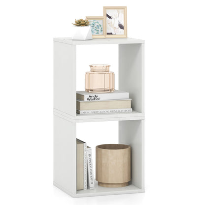 Cube Storage Organizer Set of 2, White Bookcases   at Gallery Canada