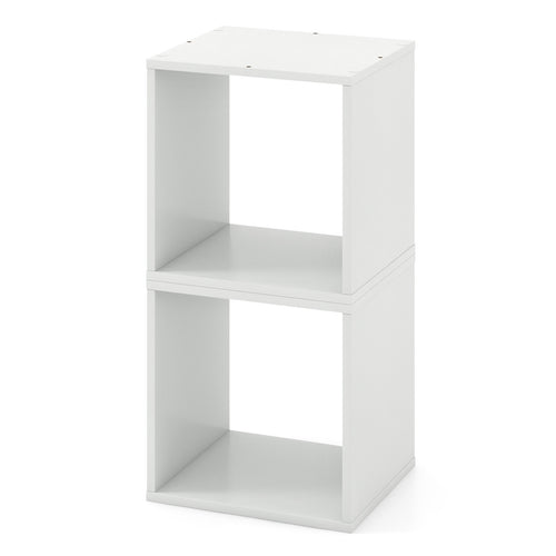 Cube Storage Organizer Set of 2, White