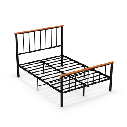 Full/Queen Bed Frame with Headboard and Footboard-Full Size, Black - Gallery Canada