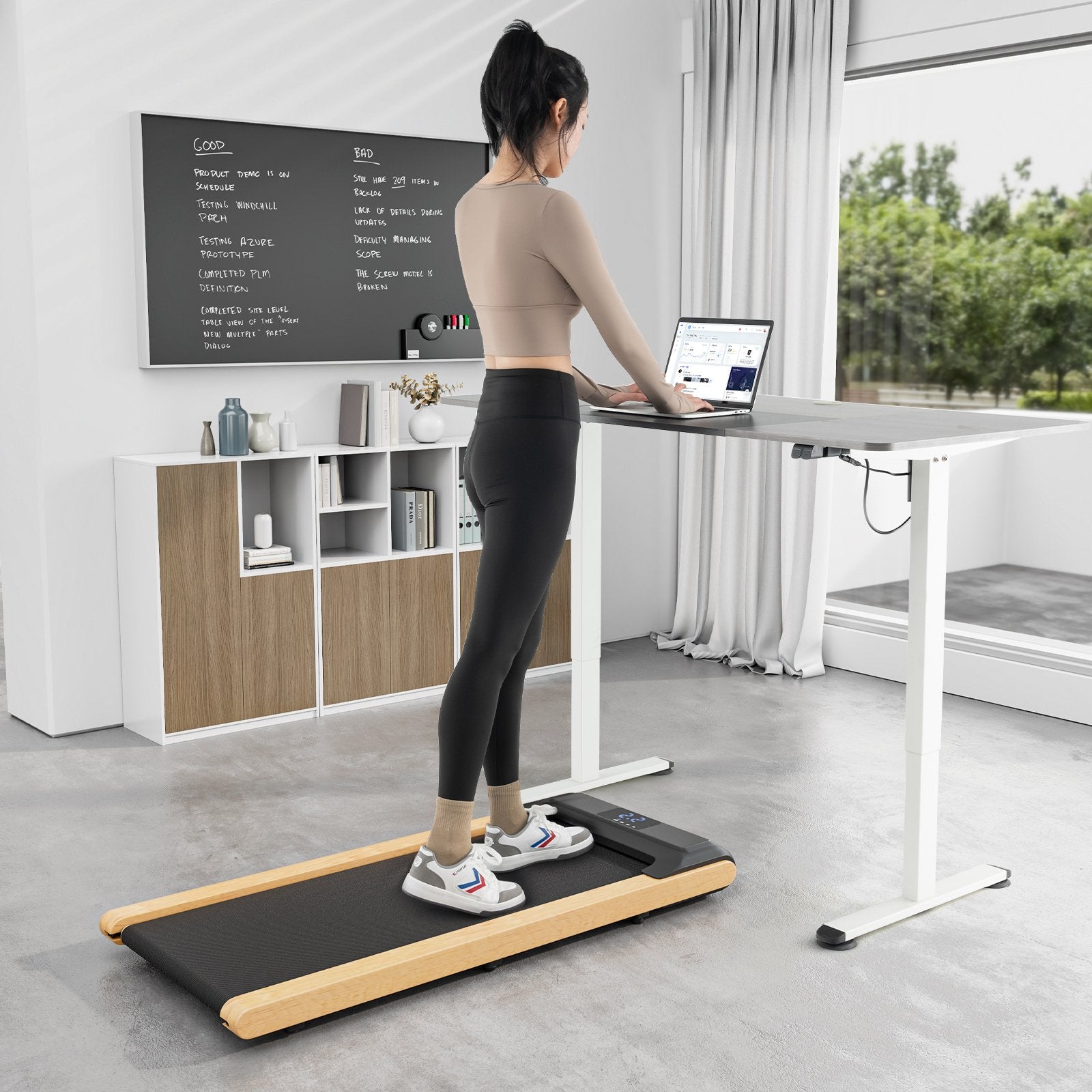 3-in-1 Walking Pad with Remote and Smart APP Control for Home Office, Black Treadmills   at Gallery Canada