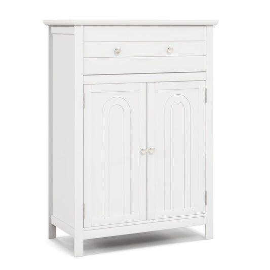 Free Standing Bathroom Storage Cabinet with Large Drawer, White - Gallery Canada