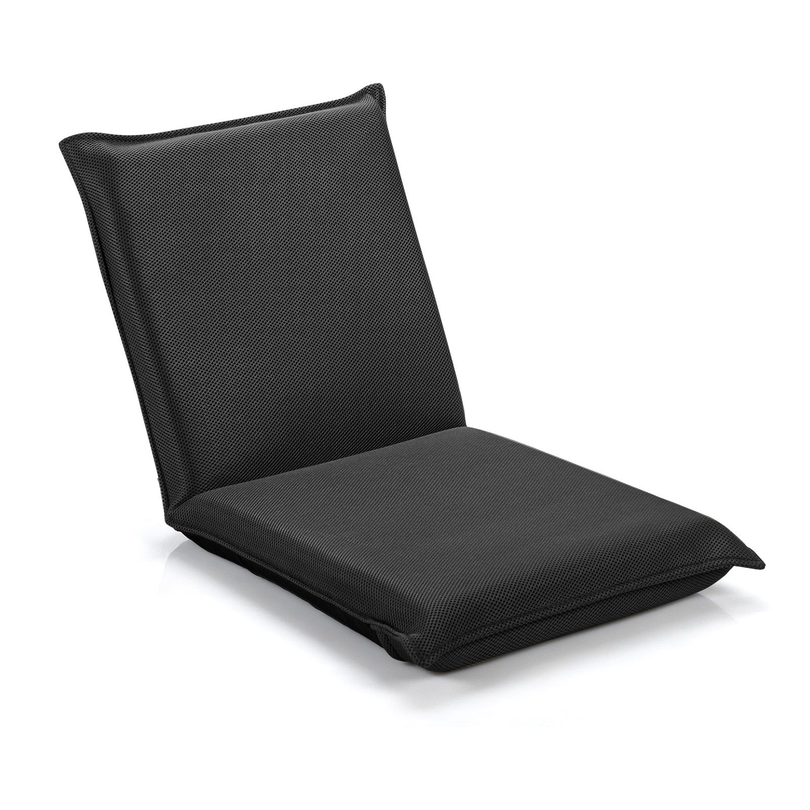 Adjustable 6 positions Folding Lazy Man Sofa Chair Floor Chair, Black Floor Chairs   at Gallery Canada