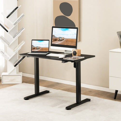 Electric Standing Desk Adjustable Stand up Computer Desk Anti-collision, Black