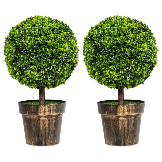 Artificial Ball Tree set of 2 with Natural Look and Water Resistance - Gallery Canada
