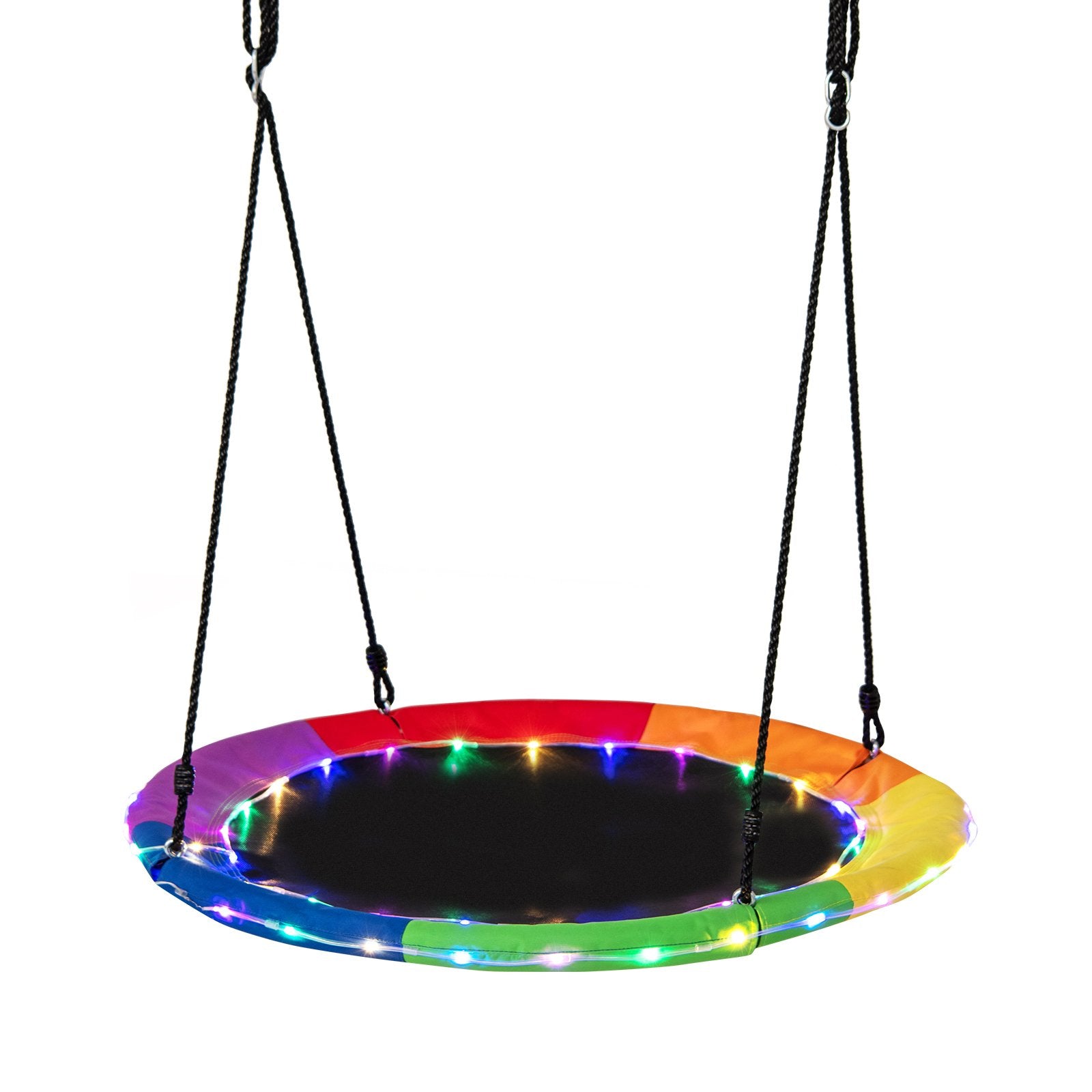 40 Inches Saucer Tree Swing for Kids and Adults, Multicolor Swing & Playsets Multicolor at Gallery Canada