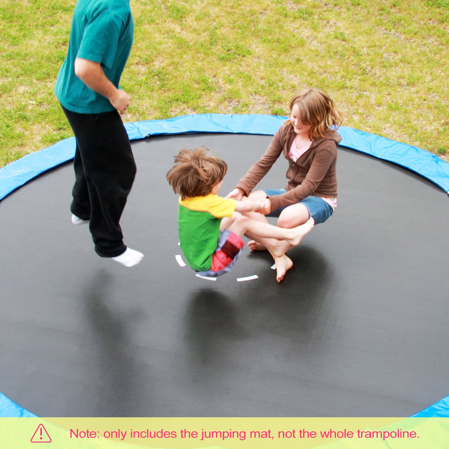 High-Elastic PP Replacement Jumping Mat-8 ft, Black Trampoline Accessories at Gallery Canada