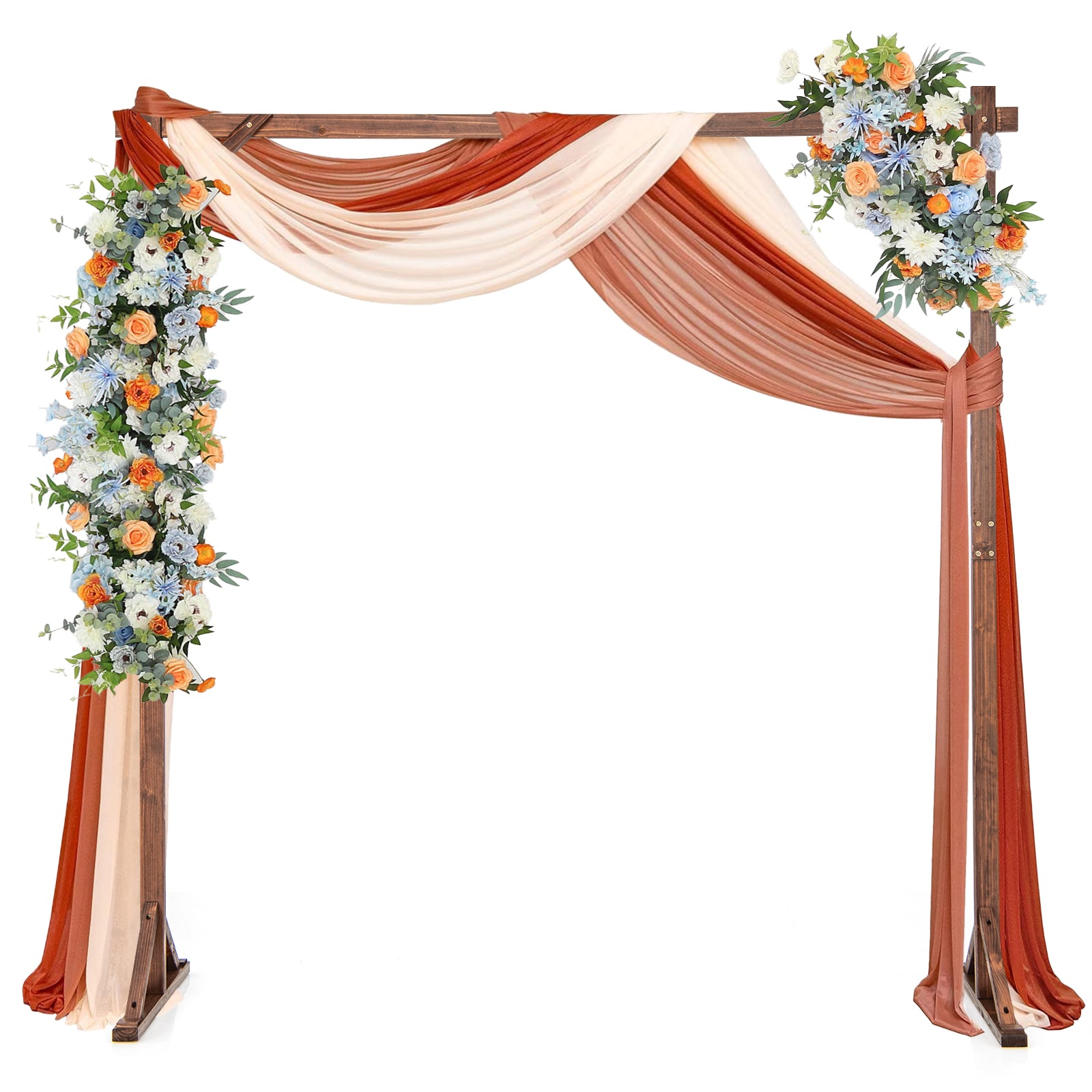 Wooden Wedding Arch Solid Wood Arbor Backdrop Stand for Wedding Ceremony-Square Outdoor Decor Options  at Gallery Canada