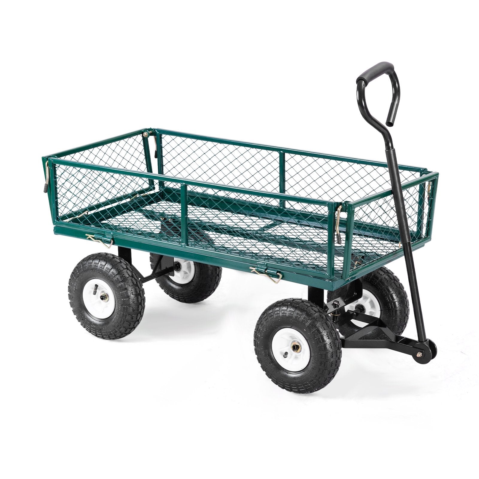 Heavy Duty Garden Utility Cart Wagon Wheelbarrow, Green Garden Carts at Gallery Canada