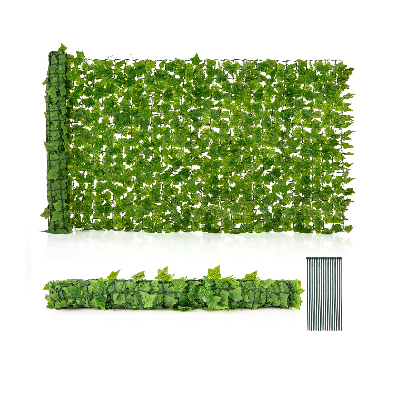 120 x 40 Inch Artificial Ivy Privacy Fence Faux Ivy Vines Covering, Light Green Decorative Fencing & Flooring at Gallery Canada