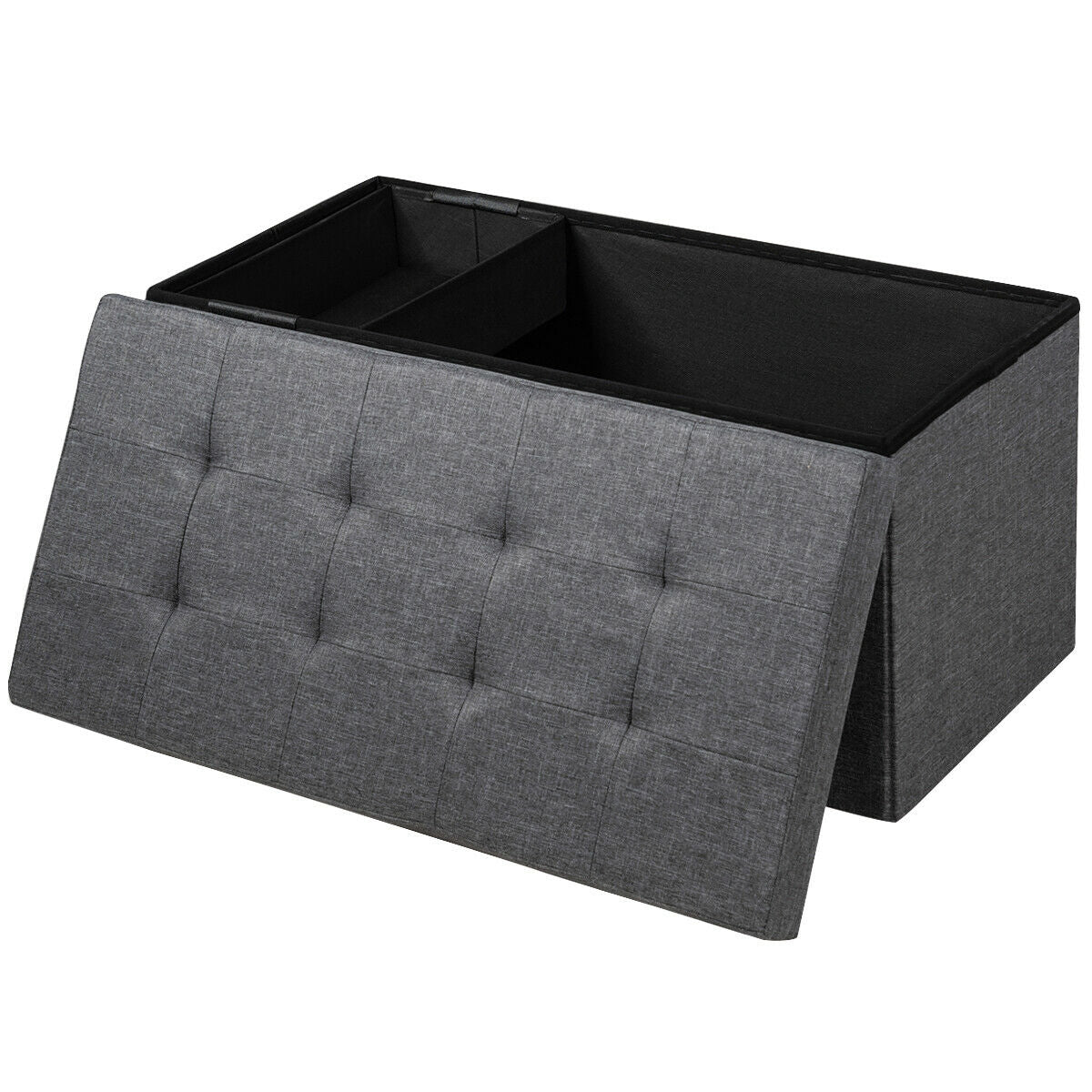 31.5 Inch Fabric Foldable Storage with Removable Storage Bin, Dark Gray Shoe Racks & Storage Benches at Gallery Canada