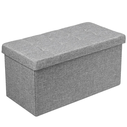 31.5 Inch Fabric Foldable Storage with Removable Storage Bin, Light Gray