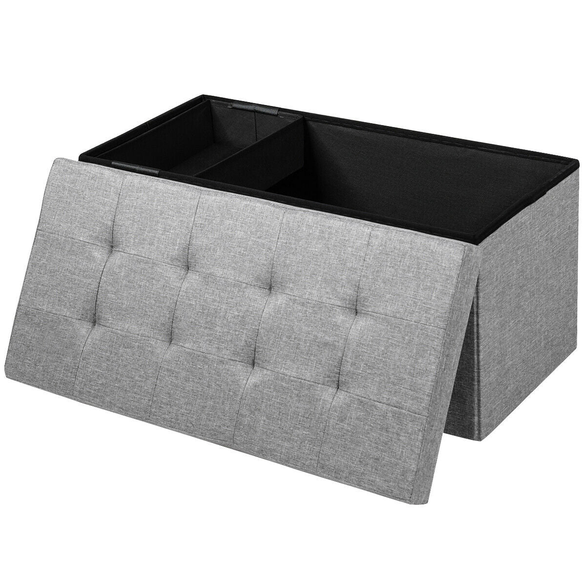 31.5 Inch Fabric Foldable Storage with Removable Storage Bin, Light Gray Shoe Racks & Storage Benches at Gallery Canada