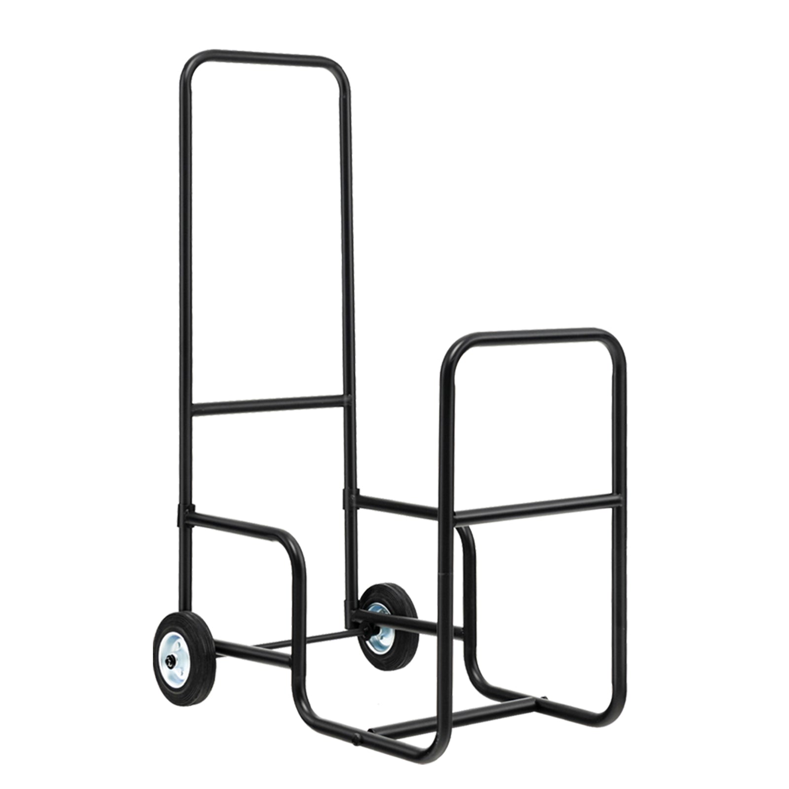 Firewood Log Cart Carrier with Anti-Slip and Wear-Resistant Wheels, Black Log Storage at Gallery Canada