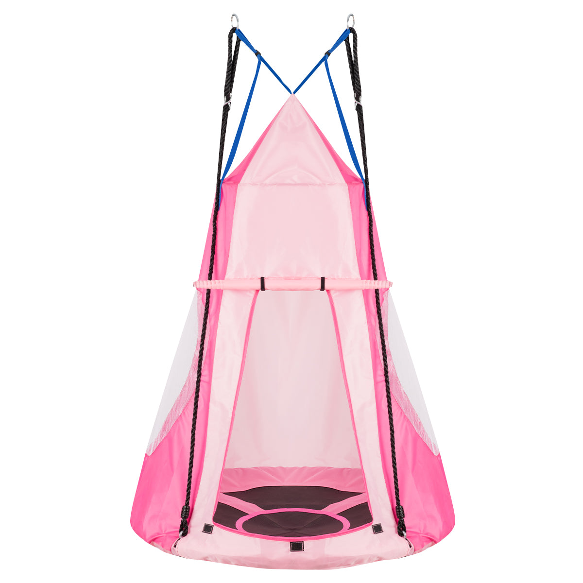 2-in-1 40 Inch Kids Hanging Chair Detachable Swing Tent Set, Pink Swing & Playsets at Gallery Canada