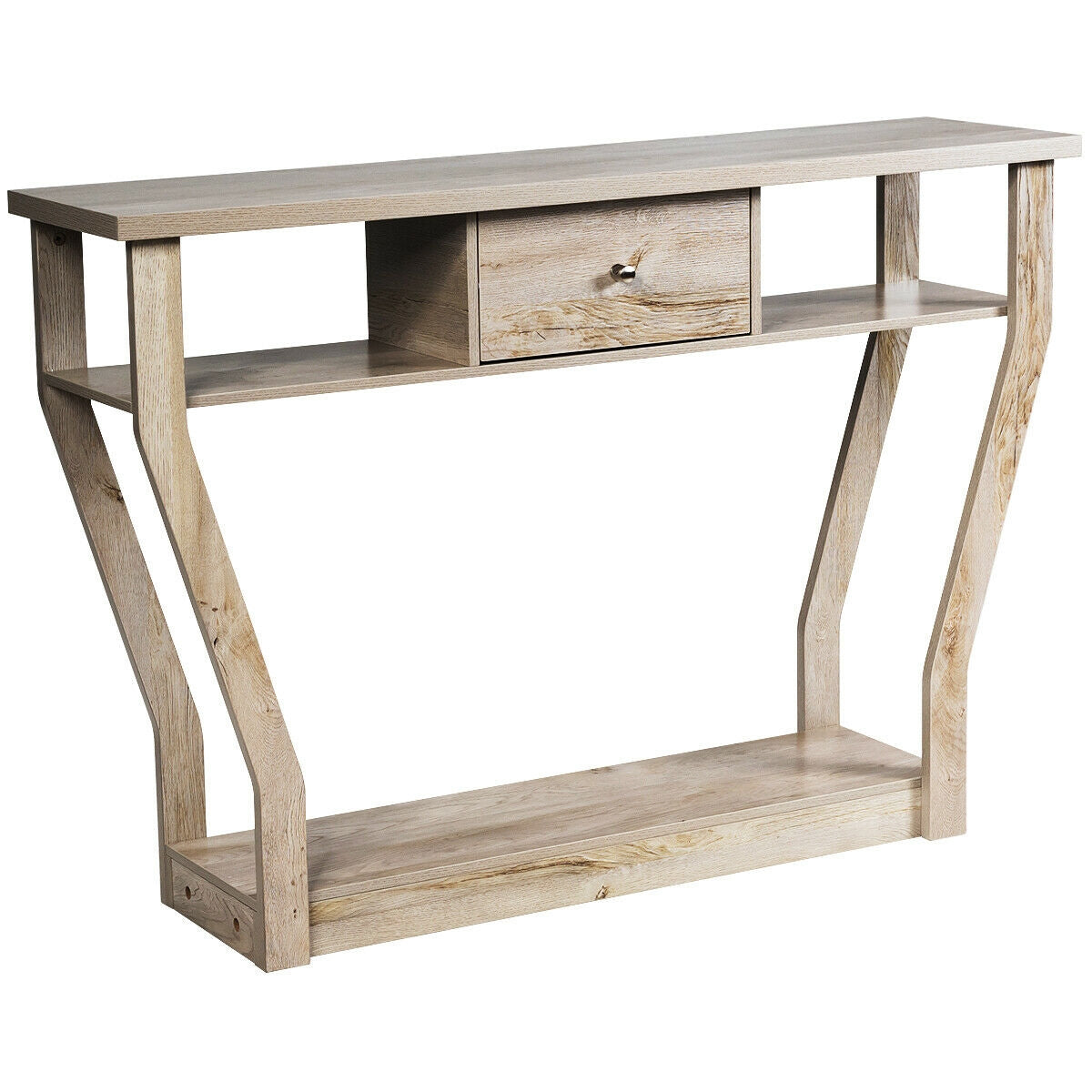 Modern Sofa Accent Table with Drawer, Gray Console Tables at Gallery Canada
