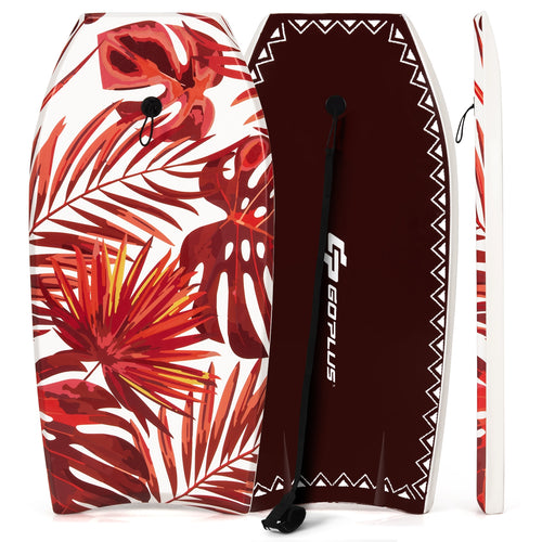 37 Inch Lightweight Surfboard With Fin EPS Core for Kids and Adults-M, Red