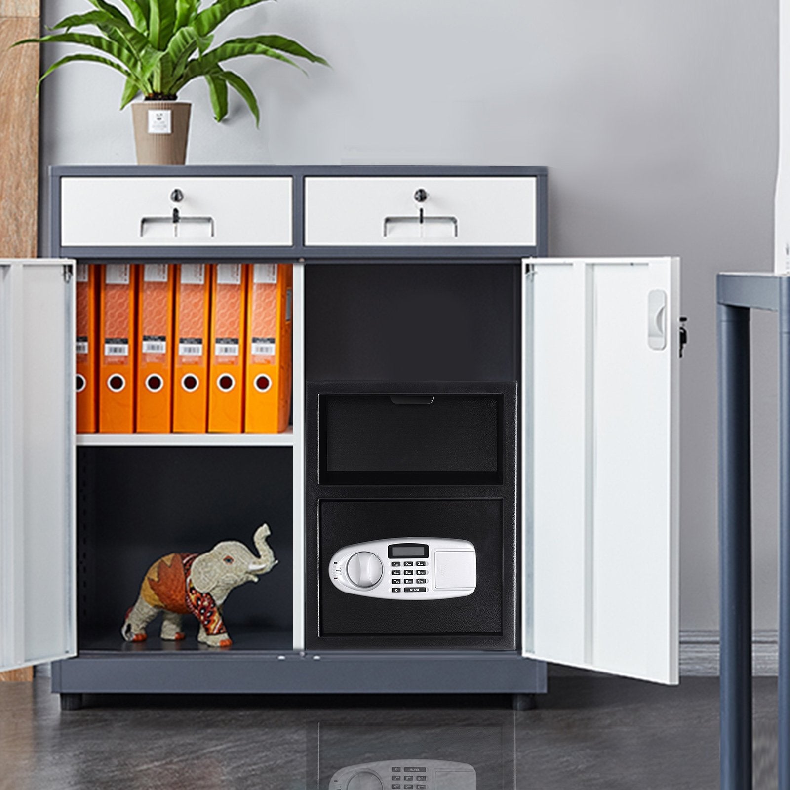 Digital Deposit Safe Box Depository with Front Drop for Jewelry and Cash, Black Safe Box at Gallery Canada