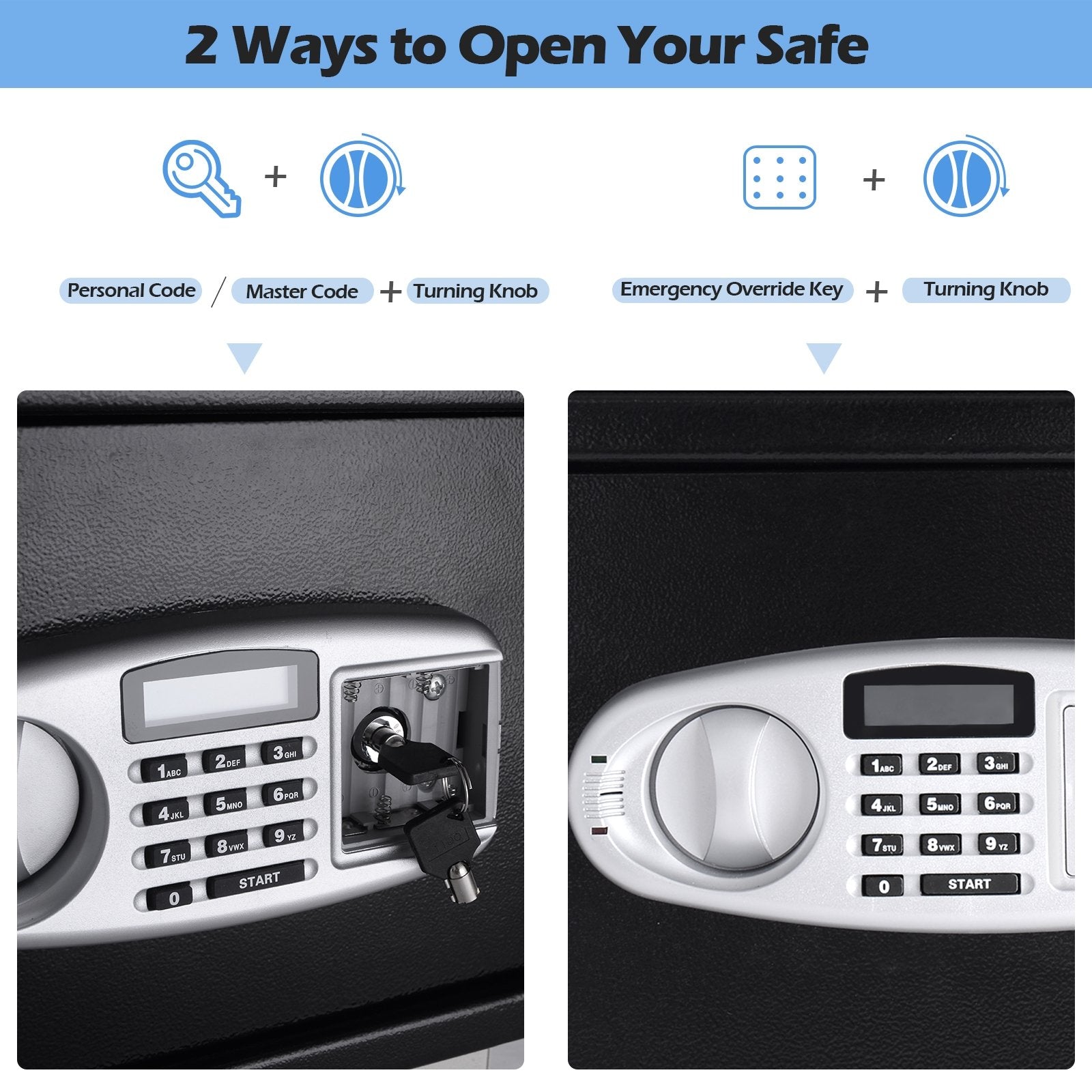 Digital Deposit Safe Box Depository with Front Drop for Jewelry and Cash, Black Safe Box at Gallery Canada