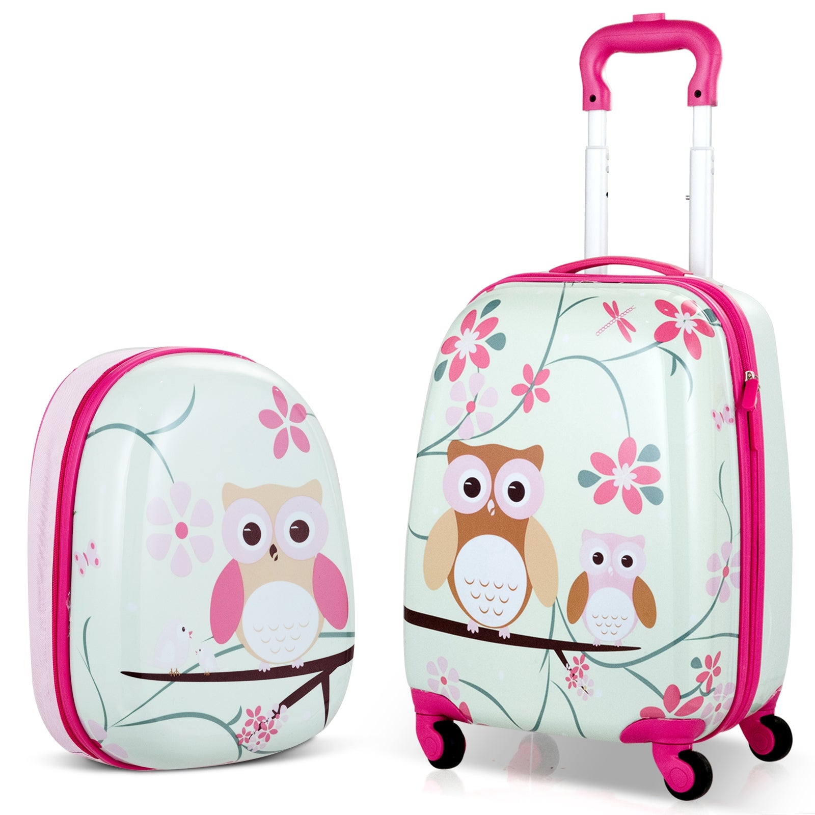 2 Pieces 12 Inch 16 Inch Green ABS Kids Suitcase Luggage Set, Pink Kids Luggage at Gallery Canada