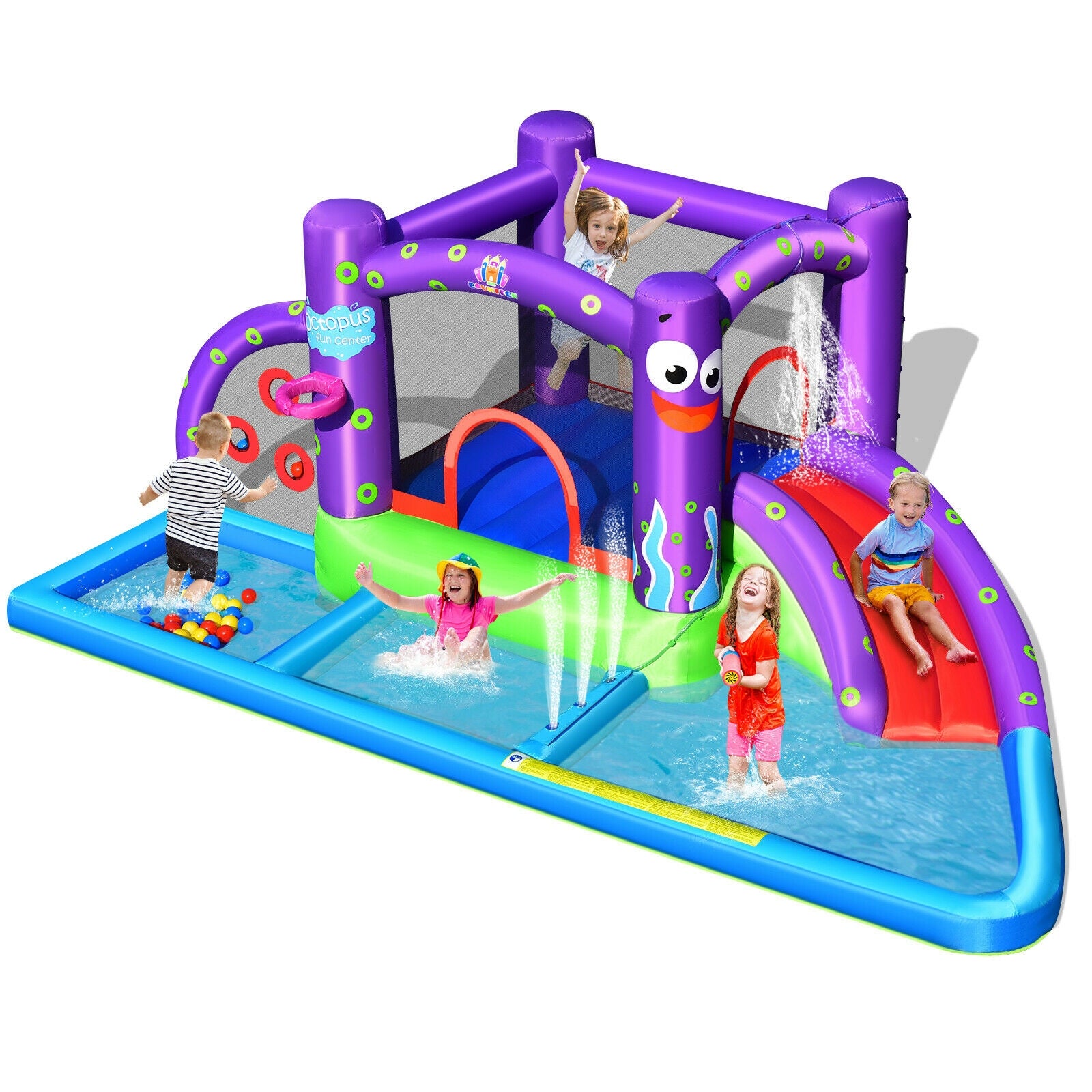 Inflatable Water Slide Castle without Blower Bounce House at Gallery Canada
