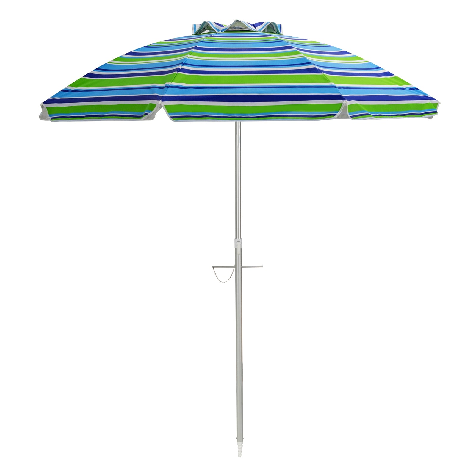 6.5 Feet Beach Umbrella with Sun Shade and Carry Bag without Weight Base, Green Outdoor Umbrellas at Gallery Canada