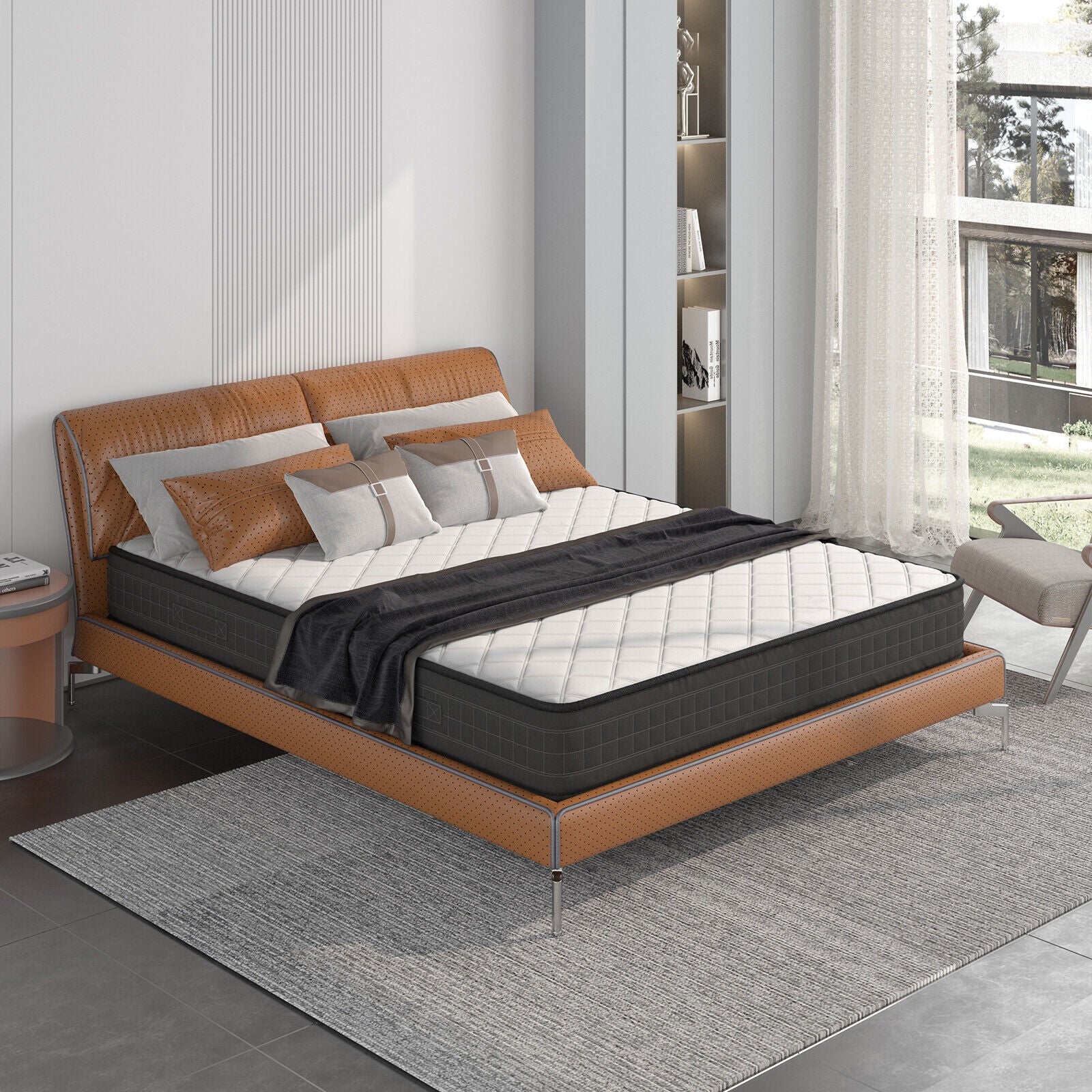 8 Inch Breathable Memory Foam Bed Mattress Medium Firm for Pressure Relieve-Queen Size, White Mattresses at Gallery Canada