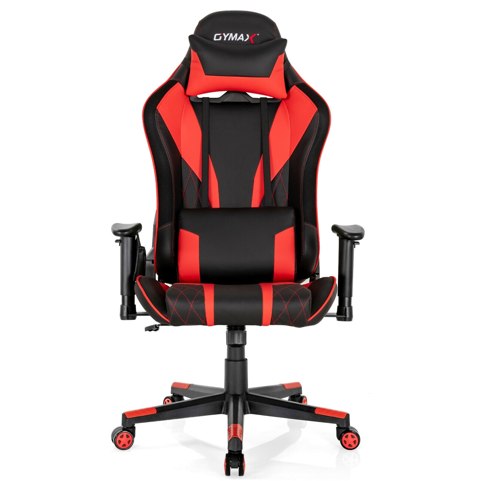 Gaming Chair Adjustable Swivel Computer Chair with Dynamic LED Lights, Red Gaming Chairs at Gallery Canada
