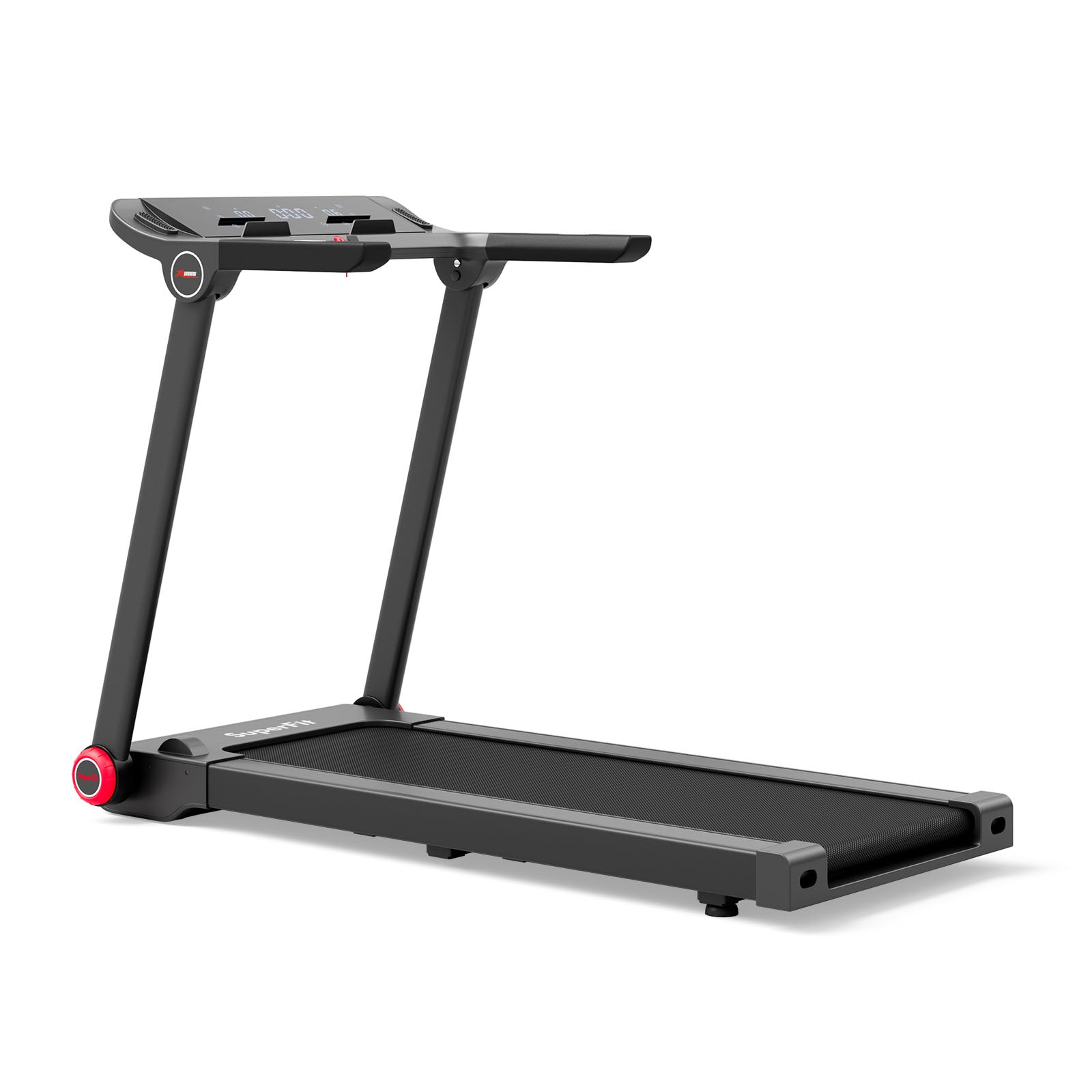 3.75HP Folding Treadmill with APP and 12 Preset Programs, Black Treadmills at Gallery Canada
