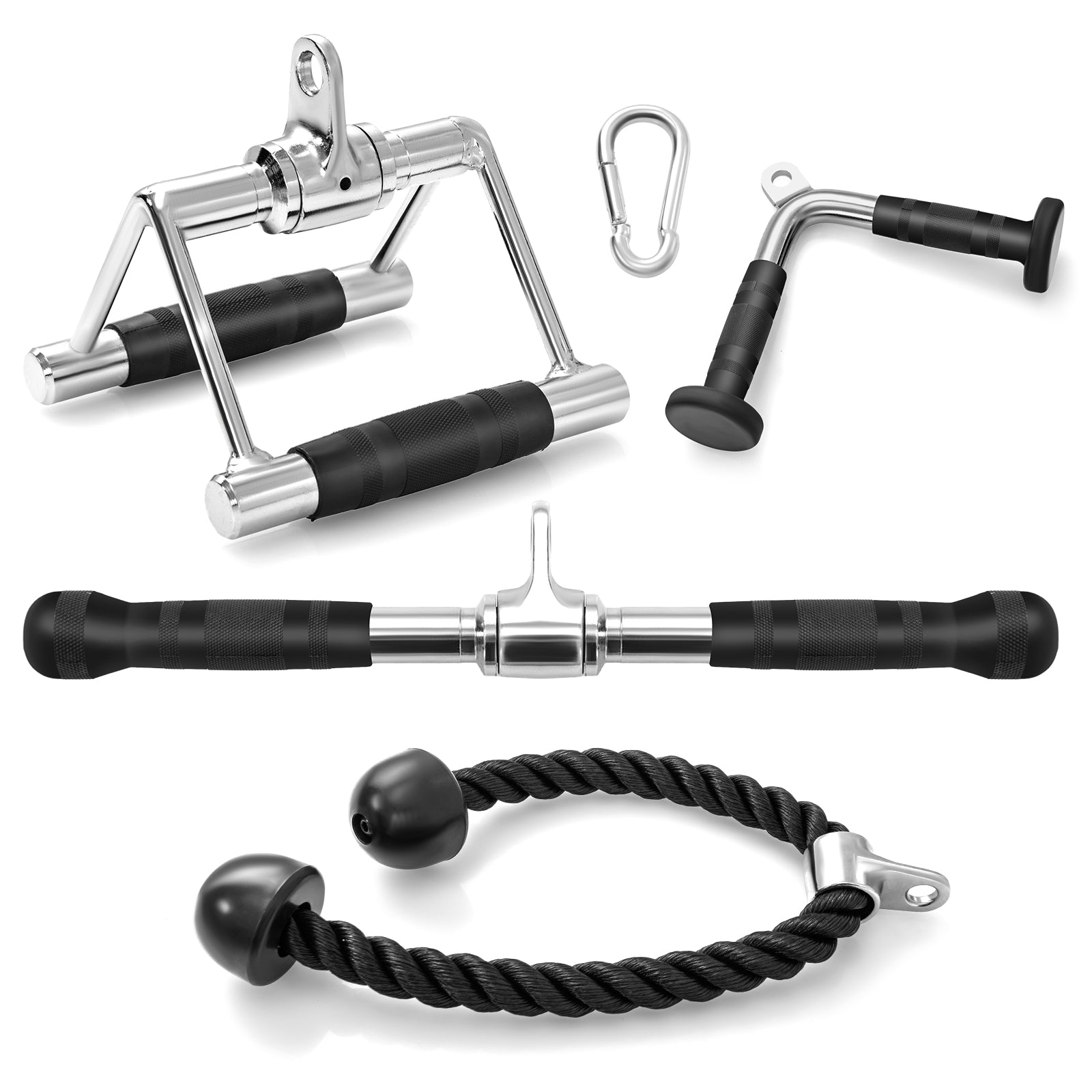 4-Piece Cable Machine Attachment Set for Home Gym Weights Accessories at Gallery Canada